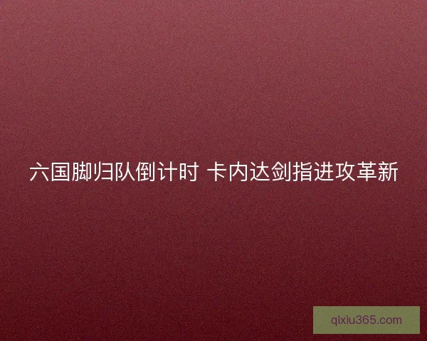 六国脚归队倒计时 卡内达剑指进攻革新